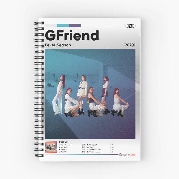 Item preview, GFriend - Fever Season (Black and White) designed and sold by RhodesToKpop.