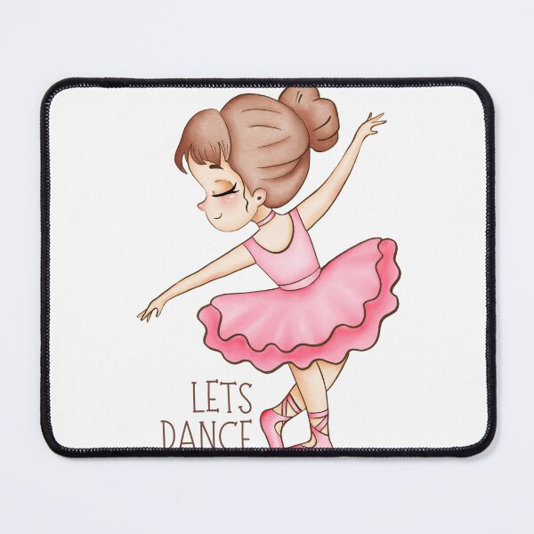 Item preview, Let’s Dance – Cute Ballerina Illustration in Pink designed and sold by HappySoulCentre.