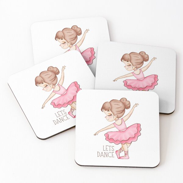 Item preview, Let’s Dance – Cute Ballerina Illustration in Pink designed and sold by HappySoulCentre.