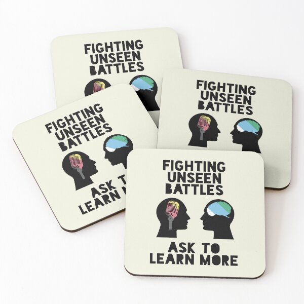 Item preview, Fighting Unseen Battles - Ask to Learn More (BLACK) designed and sold by ezcreate.media.