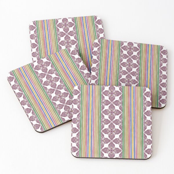 Item preview, Lotus vintage Ikat pattern style designed and sold by Dechaphopearsri.