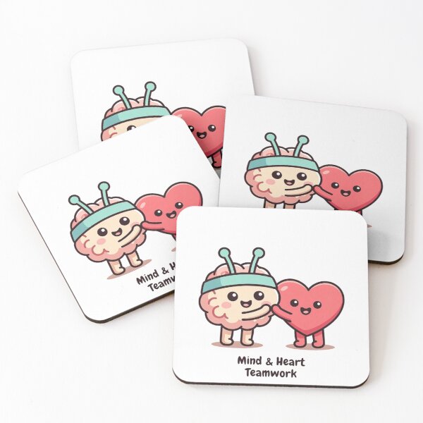 Item preview, Mind & Heart Teamwork – Cute Emotional Balance Shirt designed and sold by EcoArtTees.