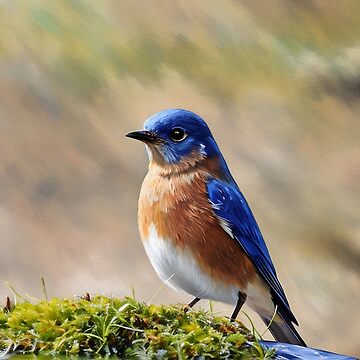 Artwork thumbnail, Pretty Bluebird by tomorrowsart