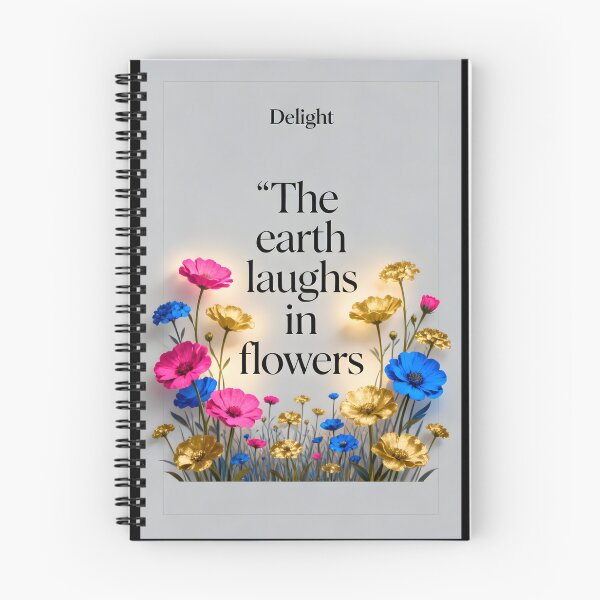 Item preview, Delight Quote Poster - Earth Laughs in Flowers Wall Art designed and sold by Cosmopolis.