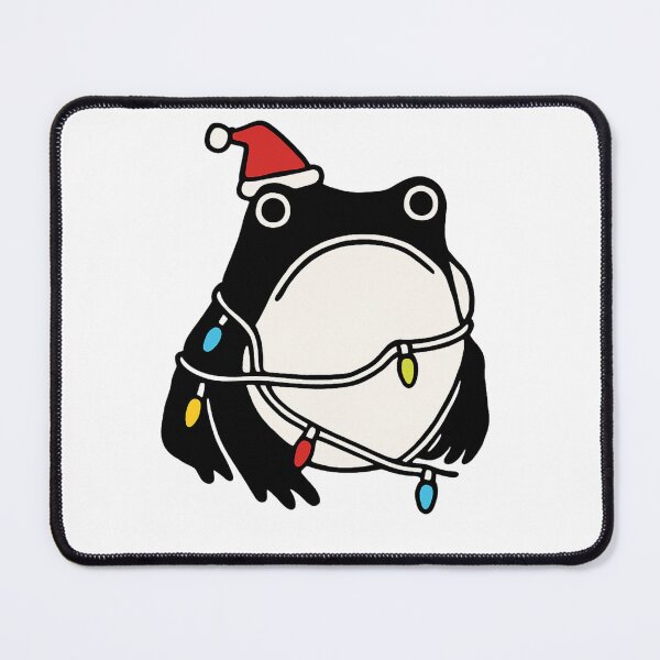 Item preview, Funny Christmas Frog Tangled in Lights Santa Hat Minimalist designed and sold by haitrieuic96.