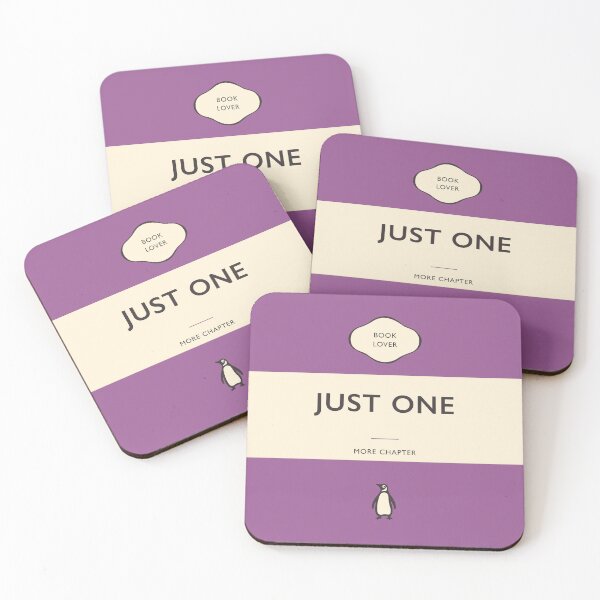 Item preview, Just One More Chapter Penguin Book Cover designed and sold by iconikit.