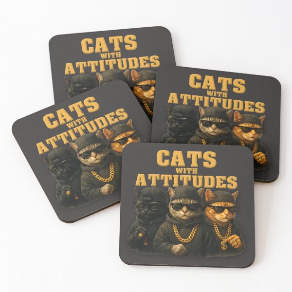Item preview, Cats With Attitudes – The Purrfect Hip-Hop Crew designed and sold by eyssiharts.