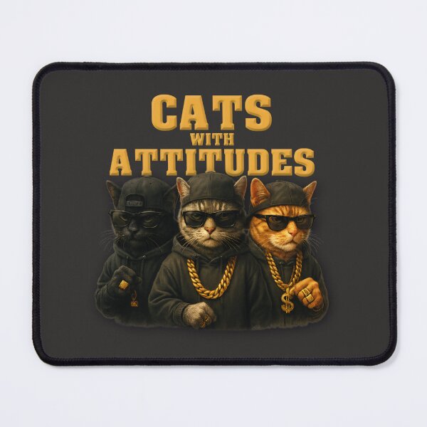 Item preview, Cats With Attitudes – The Purrfect Hip-Hop Crew designed and sold by eyssiharts.