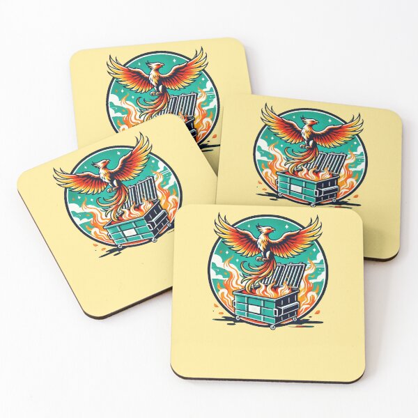 Item preview, Dumpster Fire Phoenix  designed and sold by FrictionMaxxing.