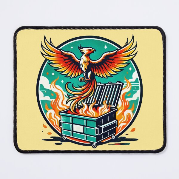 Item preview, Dumpster Fire Phoenix designed and sold by FrictionMaxxing.