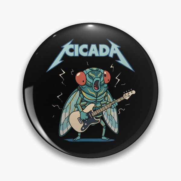 Item preview, Rockin’ Cicada – Funny Guitar Insect designed and sold by SidTastic .