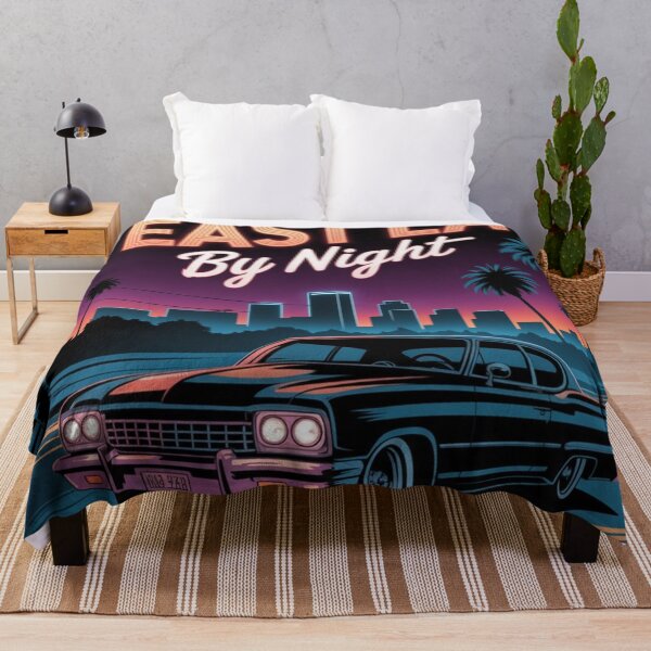 Item preview, East LA by Night – Neon Noir Cinematic Poster designed and sold by Timeless Design.