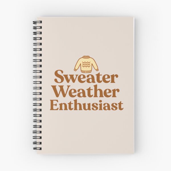 Item preview, Sweater Weather Enthusiast – Cozy Minimalist Text Design designed and sold by Ombrya.
