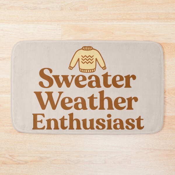 Item preview, Sweater Weather Enthusiast – Cozy Minimalist Text Design designed and sold by Ombrya.