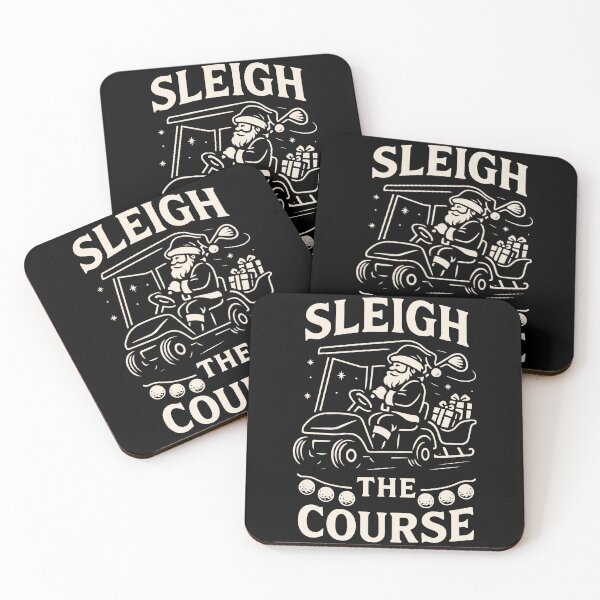 Item preview, Sleigh The Course Santa Golfing Holiday Fun designed and sold by LuminOrb.