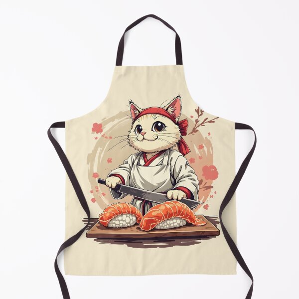 Item preview, sushi Chef Cat designed and sold by Uglyandcute.