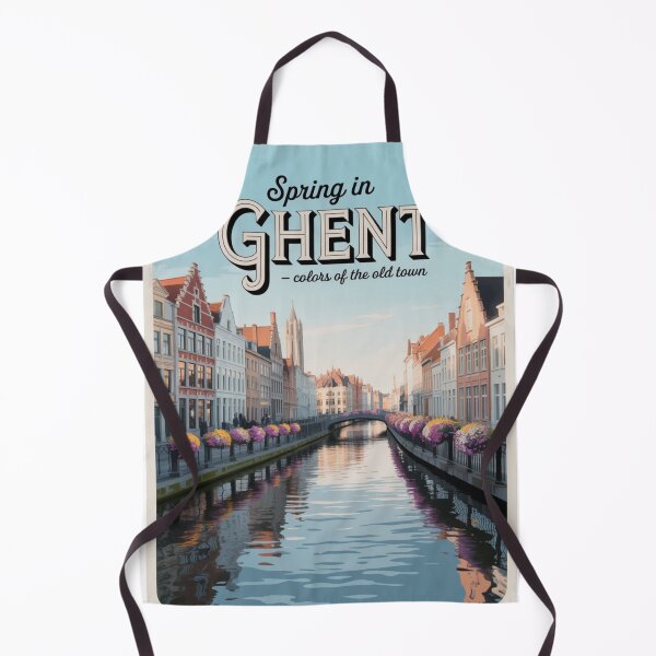 Aperçu de l'œuvre Le printemps à Gand – Couleurs de la vieille ville créée et vendue par Timeless Design.