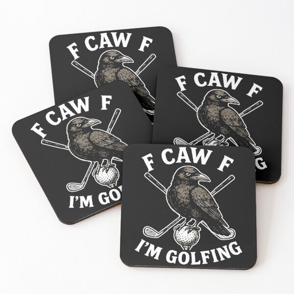 Item preview, FCawF I'm Golfing Crow Golf Ball Humor designed and sold by LuminOrb.