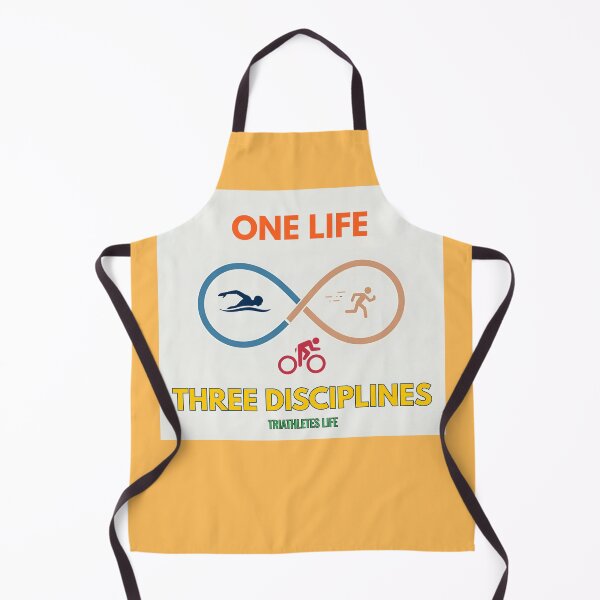 Item preview, One Life Three Disciplines – Triathlon Motivation Gift & Apparel for Endurance Athletes designed and sold by endurothreads.