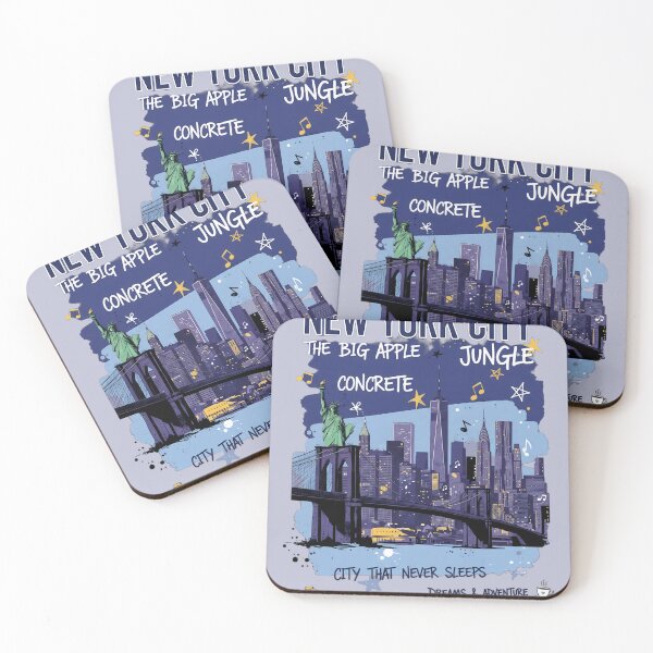 Item preview, NYC Night Skyline Dreams & Adventure Design designed and sold by Evan-Tees.