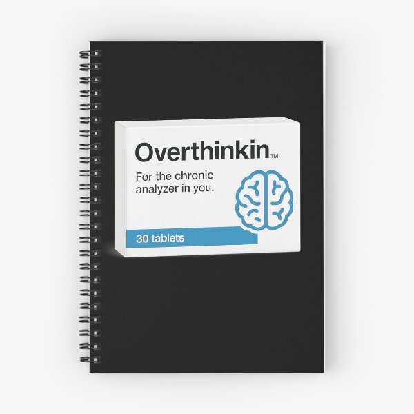 Item preview, Overthinking Humor Fake Medicine designed and sold by pharmafeels.