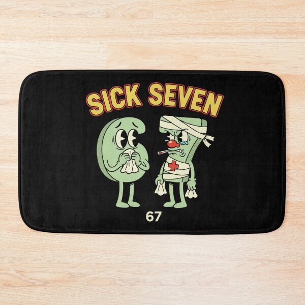 Item preview, Funny Sick Seven 67 Cartoon Design designed and sold by MIMSCorneR.