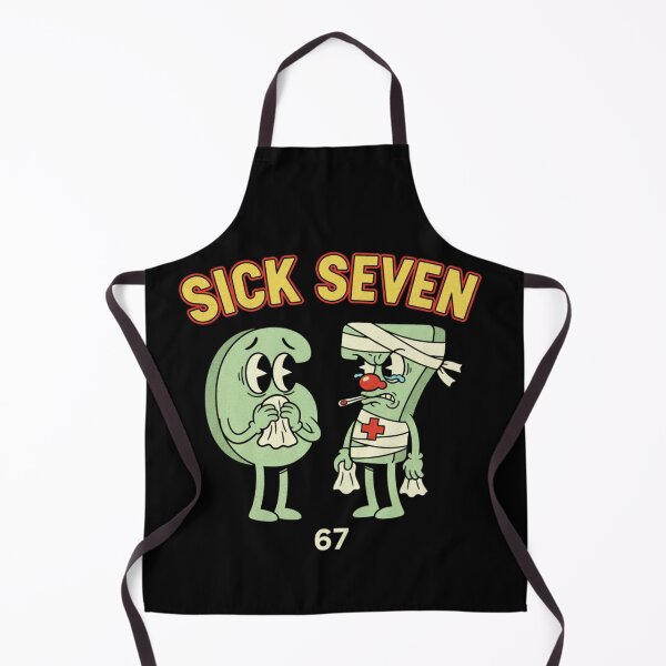 Item preview, Funny Sick Seven 67 Cartoon Design designed and sold by MIMSCorneR.