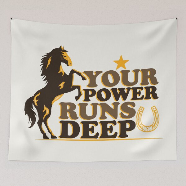 Item preview, Your Power Runs Deep – Strong Horse Artwork designed and sold by DaVinciFeather.