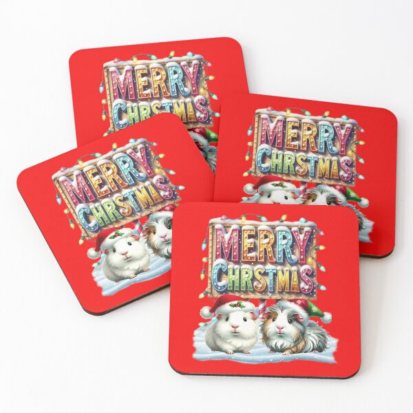 Item preview, Guinea pigs wishing all a merry christmas designed and sold by LoneAngel.