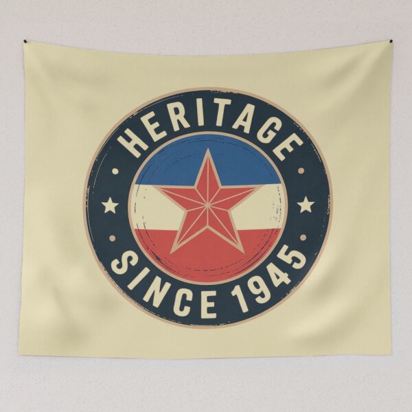 Item preview, Yugoslav Heritage Badge – Since 1945 (Vintage Flag Design) designed and sold by Timeless Design.