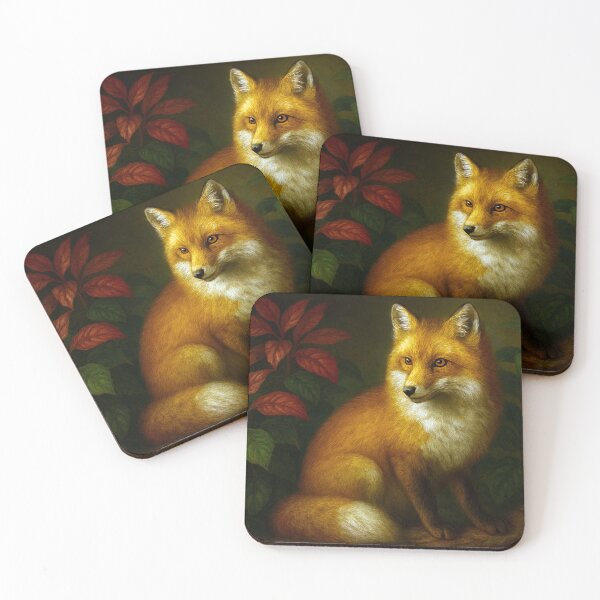 Item preview, Watchful fox in the leaves designed and sold by Sigtrix.