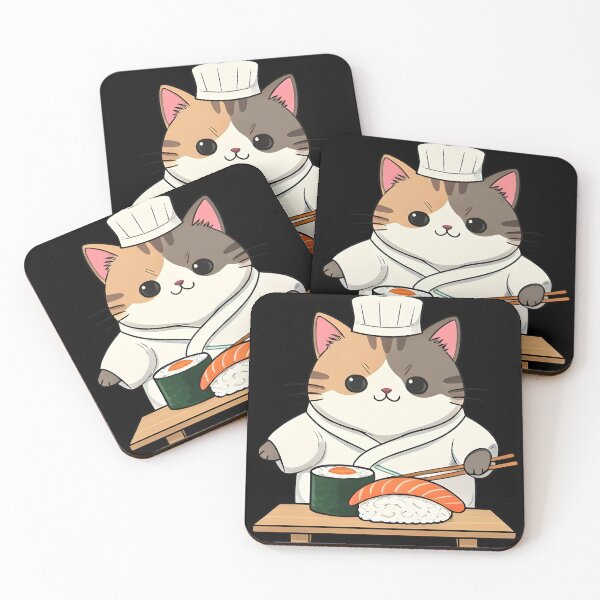 Item preview, Sushi Chef Cat designed and sold by Uglyandcute.