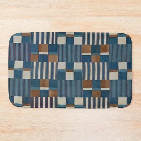 Item preview, Woven Rhythm – Geometry in Indigo and Earth designed and sold by AzizamWorks.