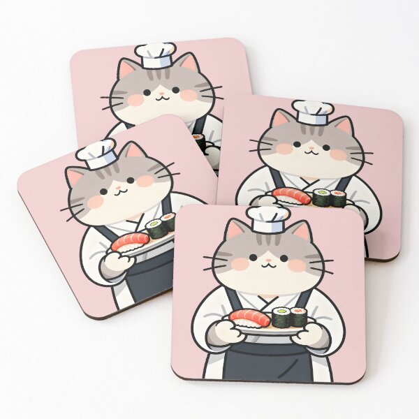 Item preview, Sushi Chef Cat designed and sold by Uglyandcute.
