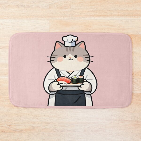 Item preview, Sushi Chef Cat designed and sold by Uglyandcute.