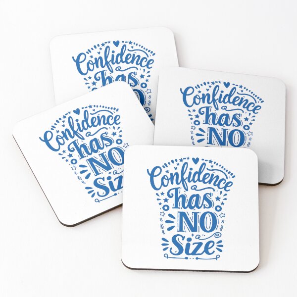 Item preview, Confidence Has No Size – Body Positivity Motivational Quote Design designed and sold by Fluffy Fabulous.
