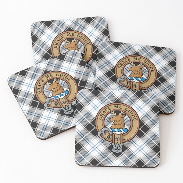 Item preview, Clan Forbes Crest over Dress Tartan designed and sold by sifis.