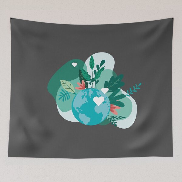 Item preview, Green Earth Minimalist Emblem - Planet and Botanical Art. designed and sold by SKETCHYANDGRAPHIC.