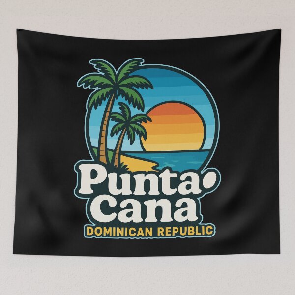 Item preview, Punta Cana Dominican Republic Retro Travel designed and sold by TomFrontierArt.