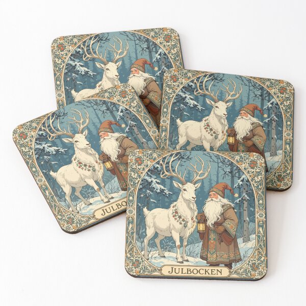 Item preview, Yule Goat And Jultomten Scandinavian Julbocken designed and sold by taiche.