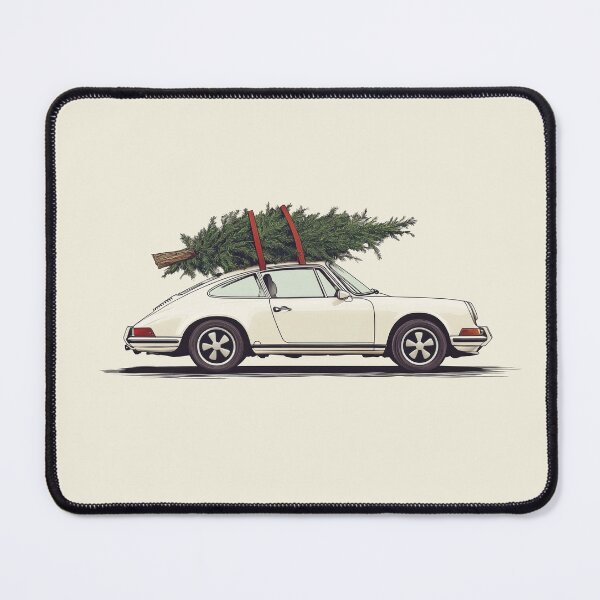 Item preview, Vintage Porsche 911 964 Christmas Tree illustration designed and sold by blackdogshop.