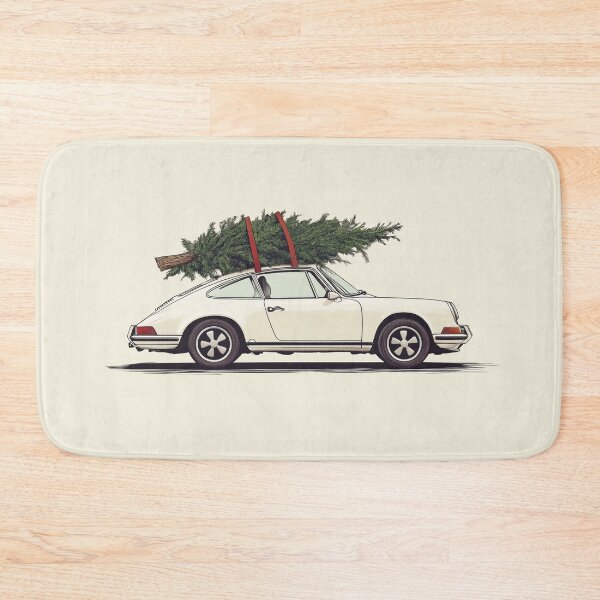 Item preview, Vintage Porsche 911 964 Christmas Tree illustration designed and sold by blackdogshop.