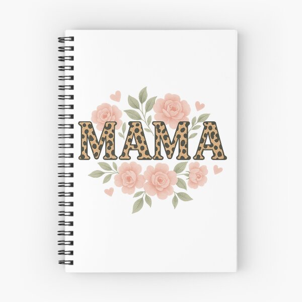 Item preview, Leopard Print MAMA with Floral Accents designed and sold by Kindabeautiful.