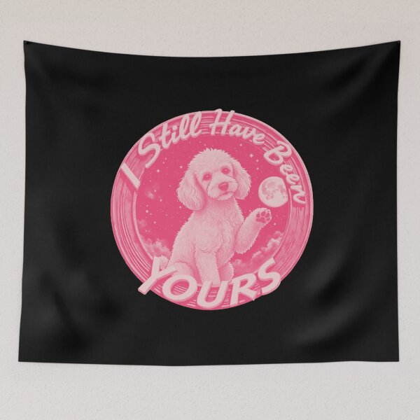 Item preview, A fluffy goldendoodle waving for you designed and sold by e-camelleone.