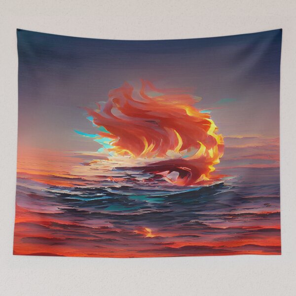 Item preview, Flame Over the Ocean designed and sold by mrtss.