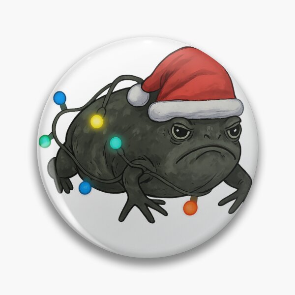 Item preview, Funny Grumpy Frog Christmas Tangled in Lights Sarcastic Santa Hat designed and sold by haitrieuic96.