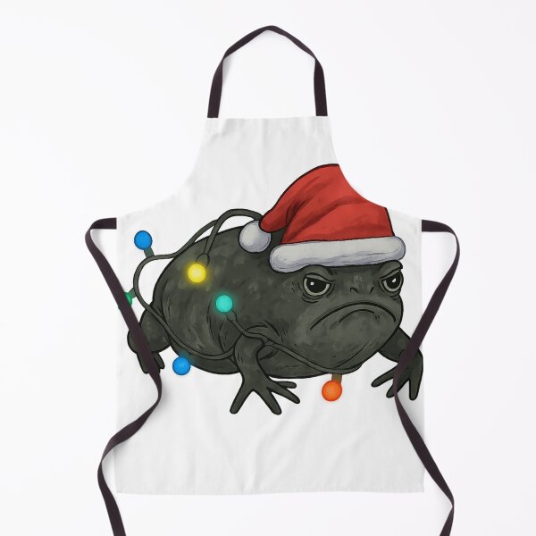 Item preview, Funny Grumpy Frog Christmas Tangled in Lights Sarcastic Santa Hat designed and sold by haitrieuic96.