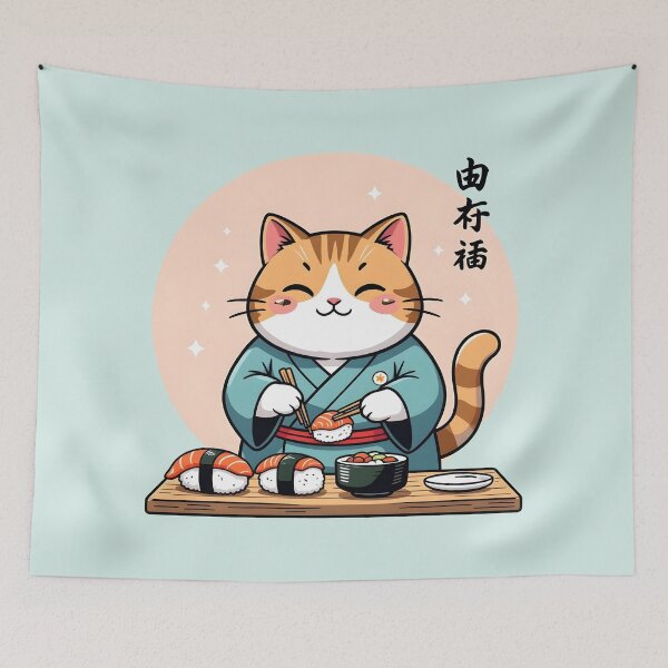 Item preview, Sushi Chef Cat designed and sold by Uglyandcute.