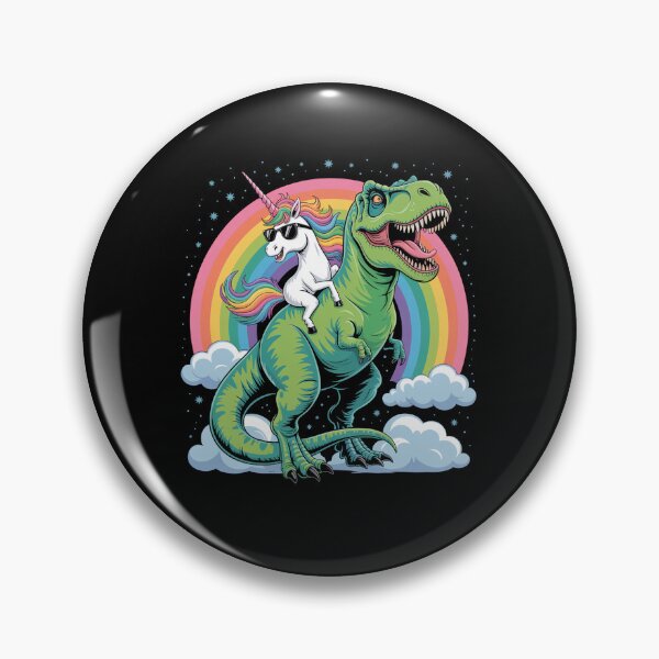 Item preview, Unicorn Rainbow Birthday Party Unicorn Riding Dinosaur designed and sold by MaryoKing.