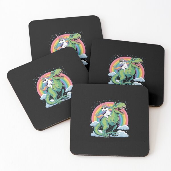 Item preview, Unicorn Rainbow Birthday Party Unicorn Riding Dinosaur designed and sold by MaryoKing.